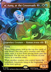 Aang, at the Crossroads // Aang, Destined Savior (#346) (Showcase)\nAvatar: The Last Airbender - Variants\nSingle\nMagic The Gathering