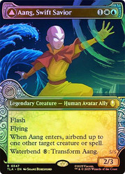Aang, Swift Savior // Aang and La, Ocean's Fury (#347) (Showcase)\nAvatar: The Last Airbender - Variants\nSingle\nMagic The Gathering
