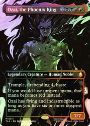 Ozai, the Phoenix King (#311) (Borderless)\nAvatar: The Last Airbender - Variants\nSingle\nMagic The Gathering