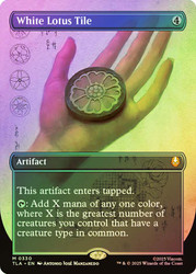 White Lotus Tile (Borderless)\nAvatar: The Last Airbender - Variants\nSingle\nMagic The Gathering