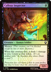 Callous Inspector\nAvatar: The Last Airbender\nSingle\nMagic The Gathering