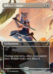 Sokka's Charge (Borderless)\nAvatar: The Last Airbender Eternal Variants\nSingle\nMagic The Gathering