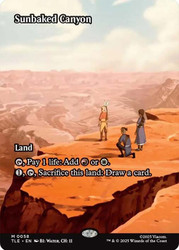 Sunbaked Canyon (Borderless)\nAvatar: The Last Airbender Eternal Variants\nSingle\nMagic The Gathering