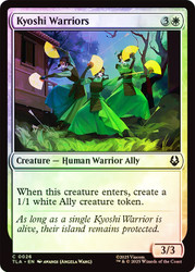 Kyoshi Warriors\nAvatar: The Last Airbender\nSingle\nMagic The Gathering