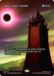 Black Sun's Zenith (Borderless)\nAvatar: The Last Airbender Eternal Variants\nSingle\nMagic The Gathering