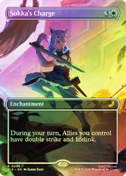 Sokka's Charge (Borderless)\nAvatar: The Last Airbender Eternal Variants\nSingle\nMagic The Gathering