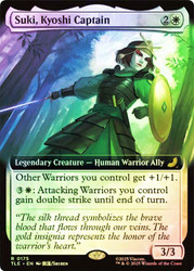 Suki, Kyoshi Captain (Extended Art)\nAvatar: The Last Airbender Eternal Variants\nSingle\nMagic The Gathering