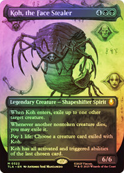 Koh, the Face Stealer (Borderless)\nAvatar: The Last Airbender - Variants\nSingle\nMagic The Gathering