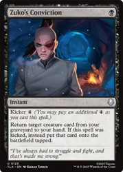 Zuko's Conviction\nAvatar: The Last Airbender\nSingle\nMagic The Gathering