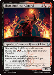 Zhao, Ruthless Admiral\nAvatar: The Last Airbender\nSingle\nMagic The Gathering