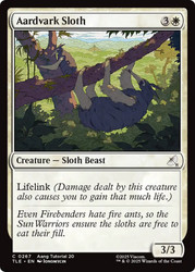 Aardvark Sloth (#267)\nAvatar: The Last Airbender Eternal\nSingle\nMagic The Gathering