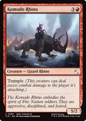 Komodo Rhino (#283)\nAvatar: The Last Airbender Eternal\nSingle\nMagic The Gathering