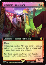 Wartime Protestors (Extended Art)\nAvatar: The Last Airbender - Variants\nSingle\nMagic The Gathering