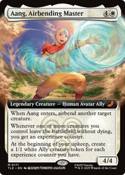 Aang, Airbending Master (Extended Art)\nAvatar: The Last Airbender Eternal Variants\nSingle\nMagic The Gathering