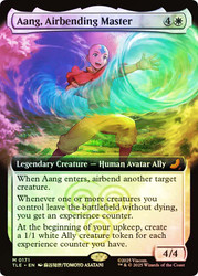 Aang, Airbending Master (Extended Art)\nAvatar: The Last Airbender Eternal Variants\nSingle\nMagic The Gathering