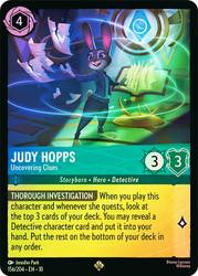 Judy Hopps - Uncovering Clues
Whispers in the Well
Single
Lorcana