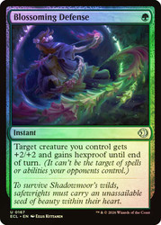 Blossoming Defense
Lorwyn Eclipsed
Single
Magic: The Gathering