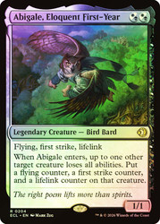Abigale, Eloquent First-Year
Lorwyn Eclipsed
Single
Magic: The Gathering