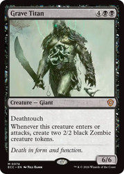 Grave Titan
Lorwyn Eclipsed Commander
Single
Magic: The Gathering