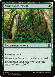 Abundant Growth
Lorwyn Eclipsed Commander
Single
Magic: The Gathering