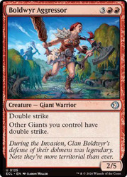 Boldwyr Aggressor
Lorwyn Eclipsed
Single
Magic: The Gathering