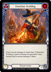 Emeritus Scolding (Blue)
Kano Blitz Deck
Single
Flesh and Blood