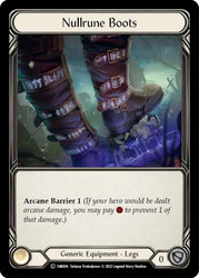 Nullrune Boots
Rhinar Blitz Deck
Single
Flesh and Blood