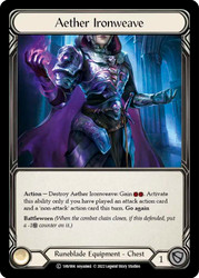 Aether Ironweave
Viserai Blitz Deck
Single
Flesh and Blood