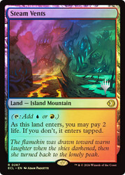 Steam Vent (Promo Pack) (Lorwyn Eclipsed)
Promo
Single
Magic: The Gathering