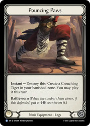 Pouncing Paws
Fai Silver Age Deck
Single
Flesh and Blood