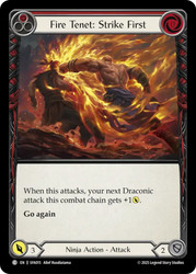 Fire Tenet: Strike First (Red)
Fai Silver Age Deck
Single
Flesh and Blood
