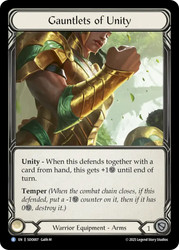Gauntlets of Unity
Dorinthea Silver Age Deck
Single
Flesh and Blood