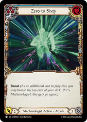 Zero to Sixty (Blue)
Dash Silver Age Deck
Single
Flesh and Blood
