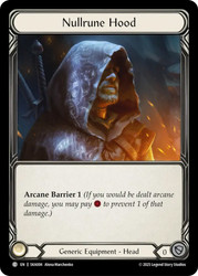 Nullrune Hood
Kayo Silver Age Deck
Single
Flesh and Blood
