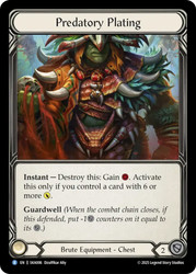 Predatory Plating
Kayo Silver Age Deck
Single
Flesh and Blood