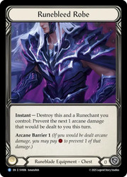 Runebleed Robe
Viserai Silver Age Deck
Single
Flesh and Blood