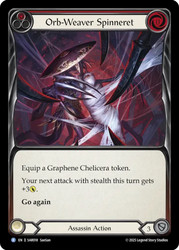 Orb-Weaver Spinneret (Red)
Arakni, Web of Deceit Silver Age Deck
Single
Flesh and Blood