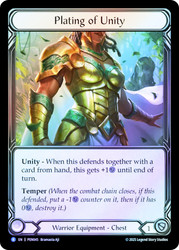 Plating of Unity
Compendium of Rathe
Single
Flesh and Blood