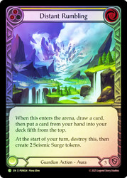 Distant Rumbling (Yellow)
Compendium of Rathe
Single
Flesh and Blood