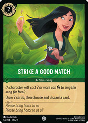 Strike a Good Match
Winterspell
Single
Lorcana