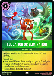Education or Elimination
Winterspell
Single
Lorcana