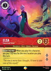 Elsa - Concerned Sister (Epic)
Winterspell
Single
Lorcana