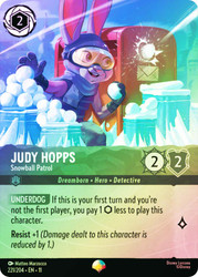 Judy Hopps - Snowball Patrol (Epic)
Winterspell
Single
Lorcana