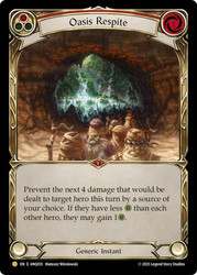 Oasis Respite (Red)
Antiquity Pack
Single
Flesh and Blood