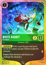 White Rabbit - Late Again (League)
Promotional Cards
Single
Lorcana
