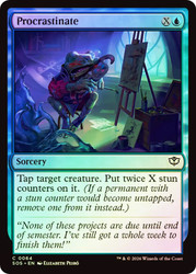 Procrastinate
Secrets of Strixhaven
Single
Magic: The Gathering