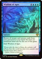 Wisdom of Ages
Secrets of Strixhaven
Single
Magic: The Gathering