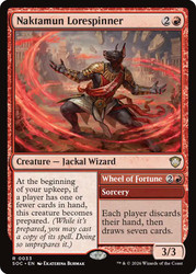 Naktamun Lorespinner // Wheel of Fortune
Secrets of Strixhaven Commander
Single
Magic: The Gathering