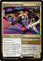 Defacing Duskmage // Vandal's Edit
Secrets of Strixhaven Commander
Single
Magic: The Gathering