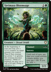 Yavimaya Bloomsage // Channel
Secrets of Strixhaven Commander
Single
Magic: The Gathering